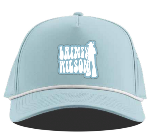 Lainey Wilson Baby blue Rope Hat
